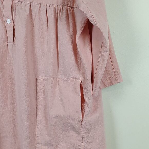 Pomander Place Tuckernuck Fallon Dress in Salmon Linen Blend Size Large - Picture 5 of 12